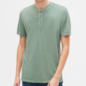 {NWT} GAP Men’s Vintage Slub Henley Tee